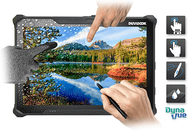 Дисплей DynaVue планшета Durabook R12