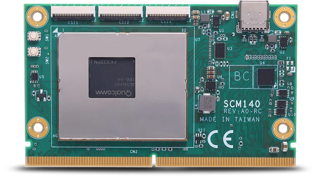 SMARC SoM SCM140 от Axiomtek: Мощная платформа для встраиваемых систем на базе Qualcomm QCS6490 