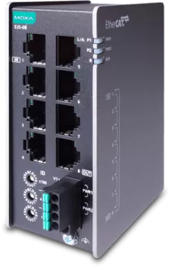 EtherCAT хабы EJS-08 и EJS-08-T от компании MOXA