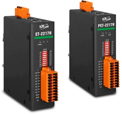 ET-2217H/PET-2217H: высокоточный аналоговый ввод для промышленных задач в реальном времени